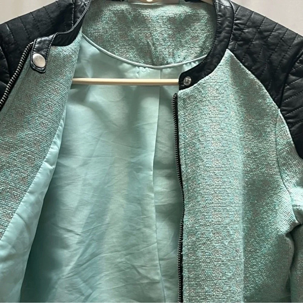 Noisy May‎ Teal and Black Jacket Size Small - Picture 8 of 10